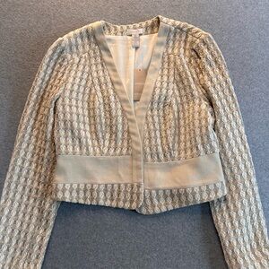 Chico's Cream Textured Blazer